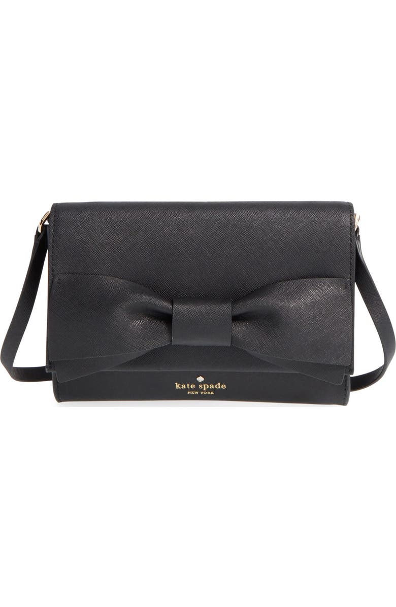 Kate Spade New York 'clement street - francie' textured leather clutch, Main, color,