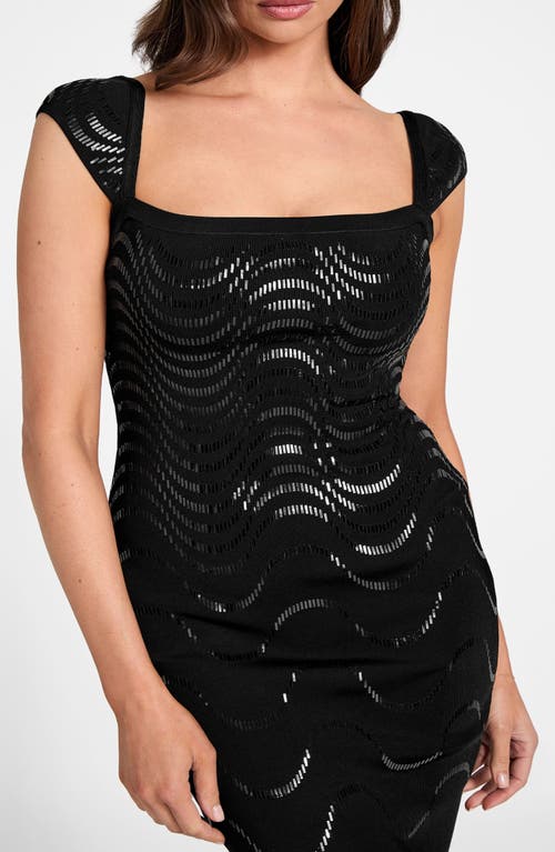 Marciano Larissa Beaded Minidress In Black