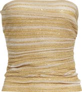 Missoni Ruched Metallic Tube Top