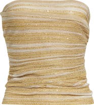 Missoni Ruched Metallic Tube Top