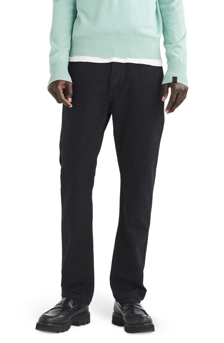 rag & bone Fit 4 Authentic Rigid Straight Leg Jeans, Main, color, Rinse