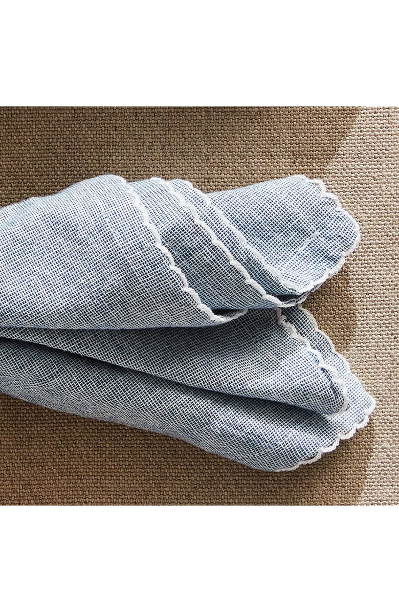 Napa Home & Garden Brea Napkins Set of 4, Alternate, color, Blue