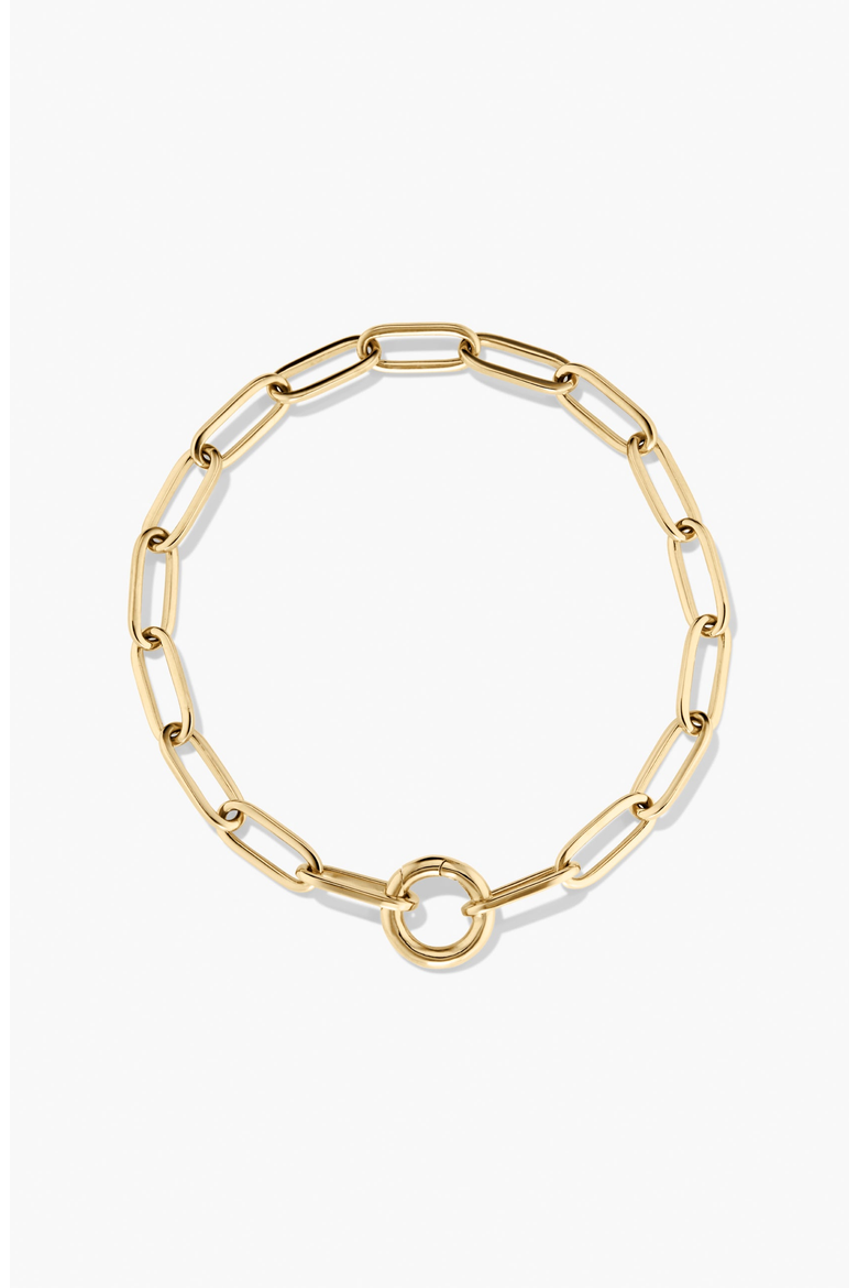Paperclip Chain Charm Bracelet, Main, color, 18k Gold Vermeil