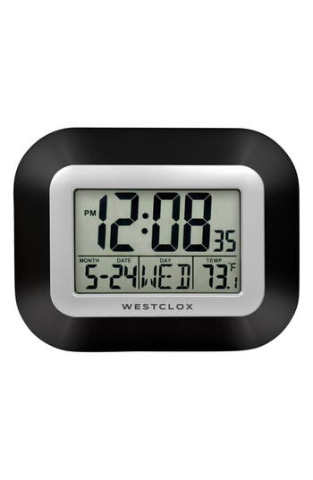 Westclox Digital Lcd Wall Clock