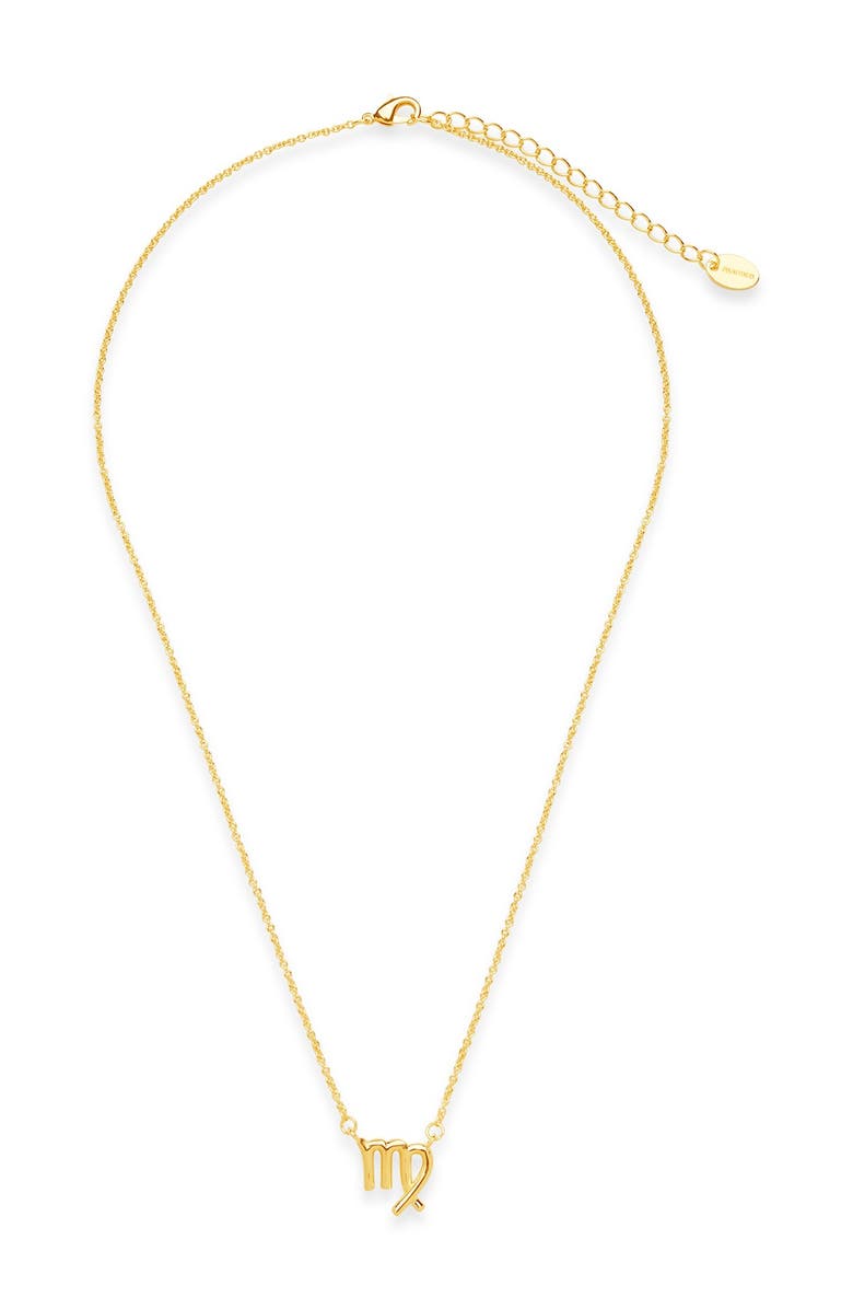 Sterling Forever Zodiac Pendant Necklace, Alternate, color,
