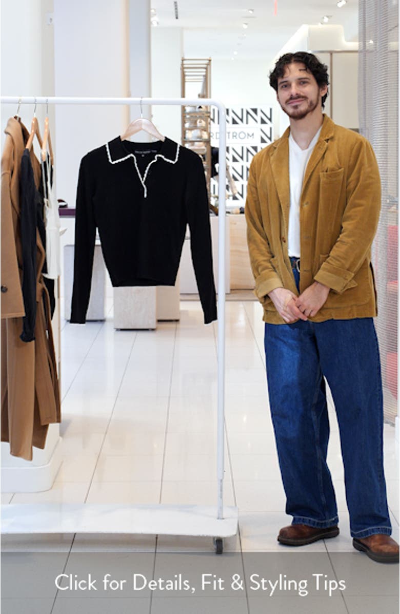 Scallop Polo Sweater, sales video thumbnail