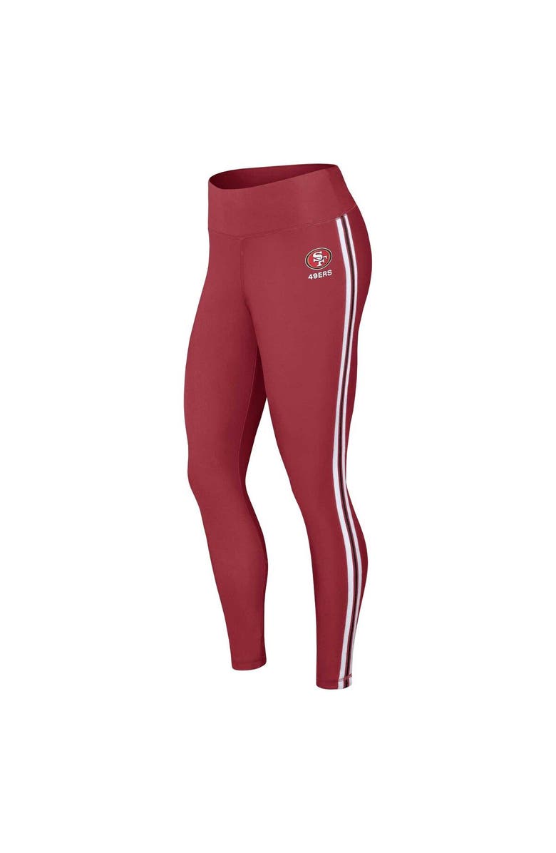 WEAR by Erin Andrews Women's WEAR by Erin Andrews Scarlet San Francisco 49ers Color Block Leggings, Alternate, color, Scarlet