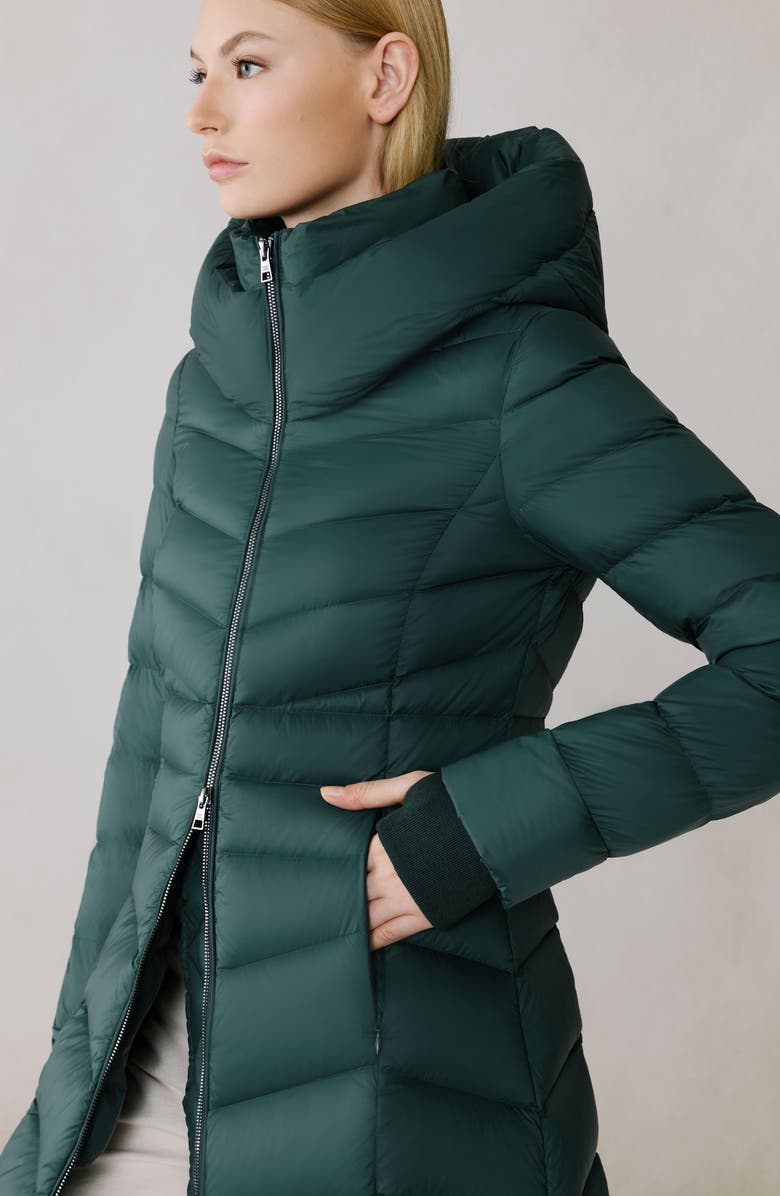 Soia & Kyo Lita Water Repllent 700 Fill Power Down Hooded Puffer Jacket, Alternate, color, Midnight Forest