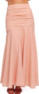 Petal & Pup Lacy Polka Dot Ruched Maxi Skirt