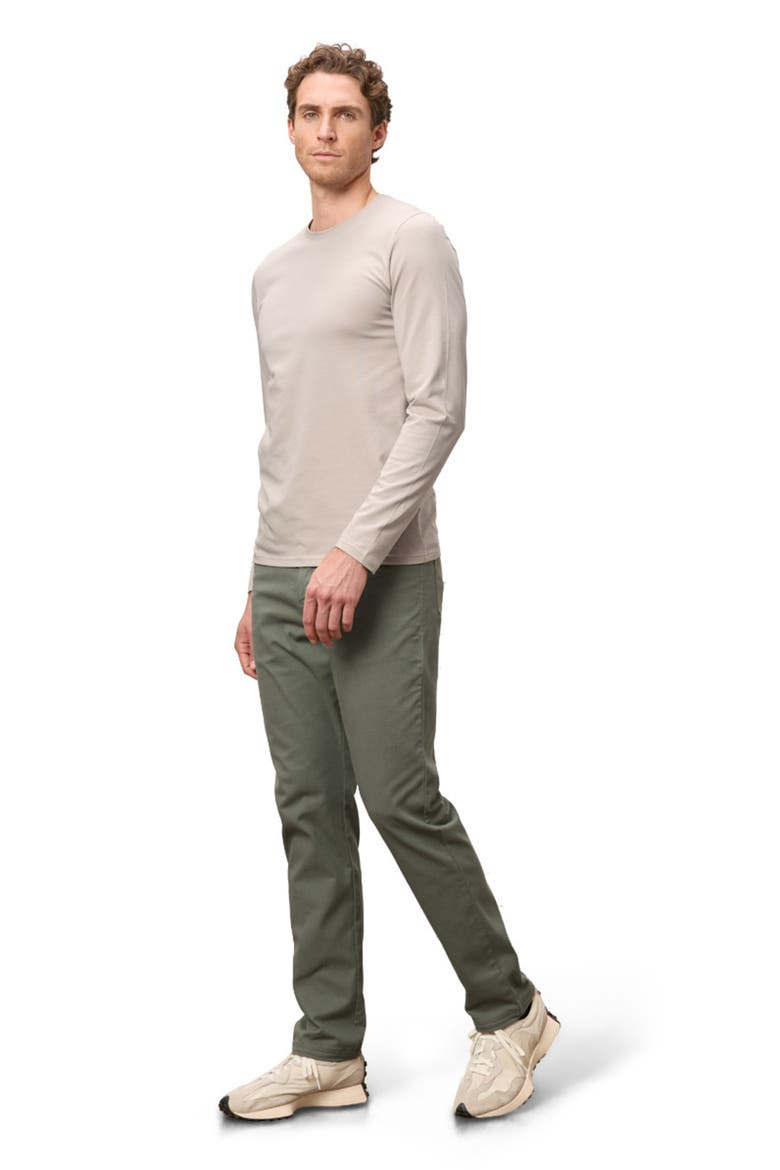 Organic Cotton Stretch Twill 5-Pocket Pant, Main, color, Castor Green
