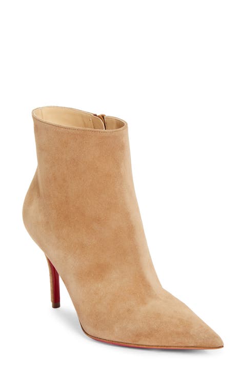 Apostropha Pointed Toe Suede Bootie (Women)