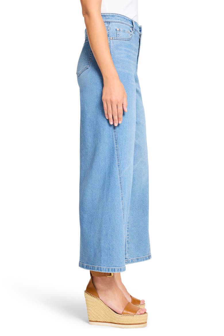 Forward Seam Weekend Wide Leg Ankle Jeans, Alternate, color, SKYLINE