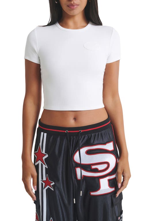 Off Season Nfl Team Appliqué Baby Tee In Gray