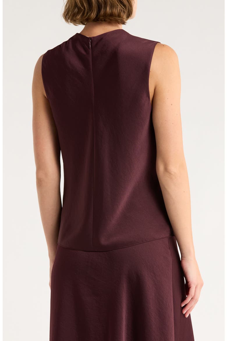 Cascade Draped Sleeveless Top, Alternate, color, CHERRY NIGHT