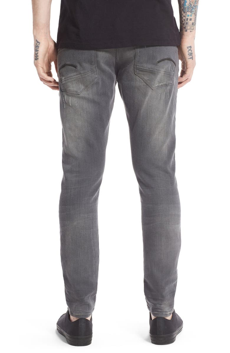 G-Star RAW 'Revend' Slim Fit Straight Leg Jeans, Alternate, color, Light Aged Destroy