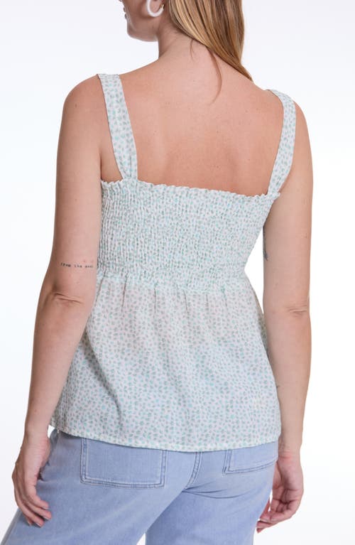 CACHE COEUR CACHE COEUR AMBRE SMOCK FLORAL COTTON MATERNITY/NURSING TOP