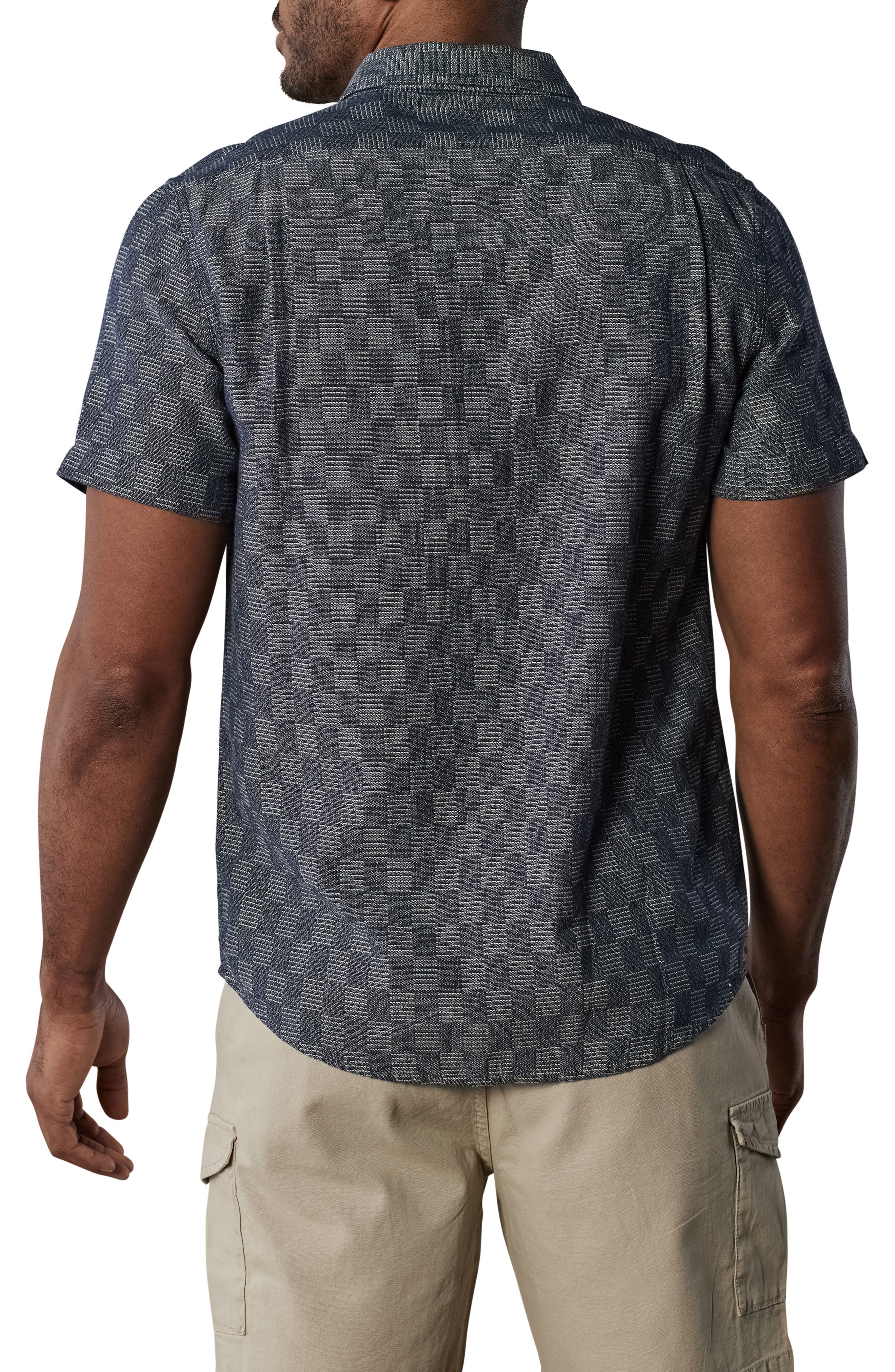 Мужские The Normal Brand Freshwater Short Sleeve Button-Up Shirt — фото 3