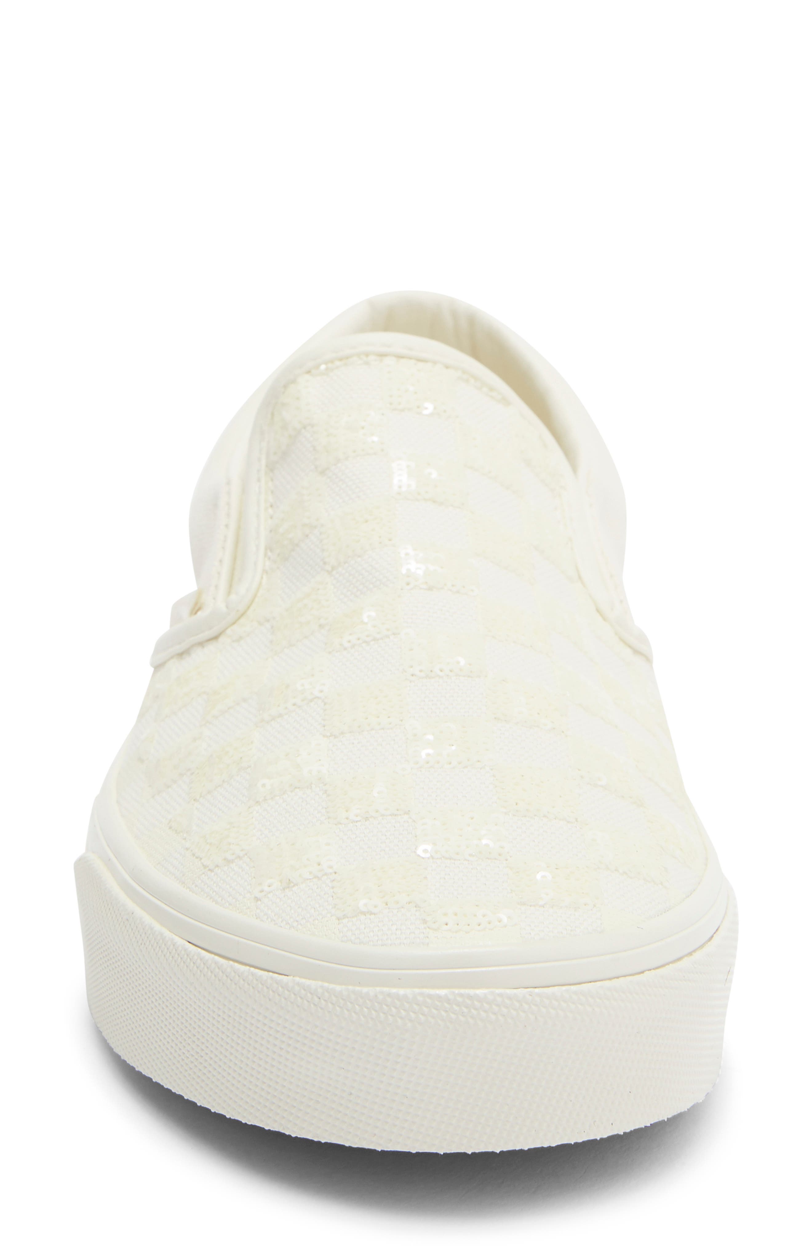 Classic Slip-On Sneaker, Alternate, color, WHITE CHECKERBOARD