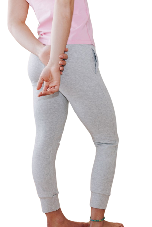 Yellowberry Uptown Jogger Pant In Heather Grey