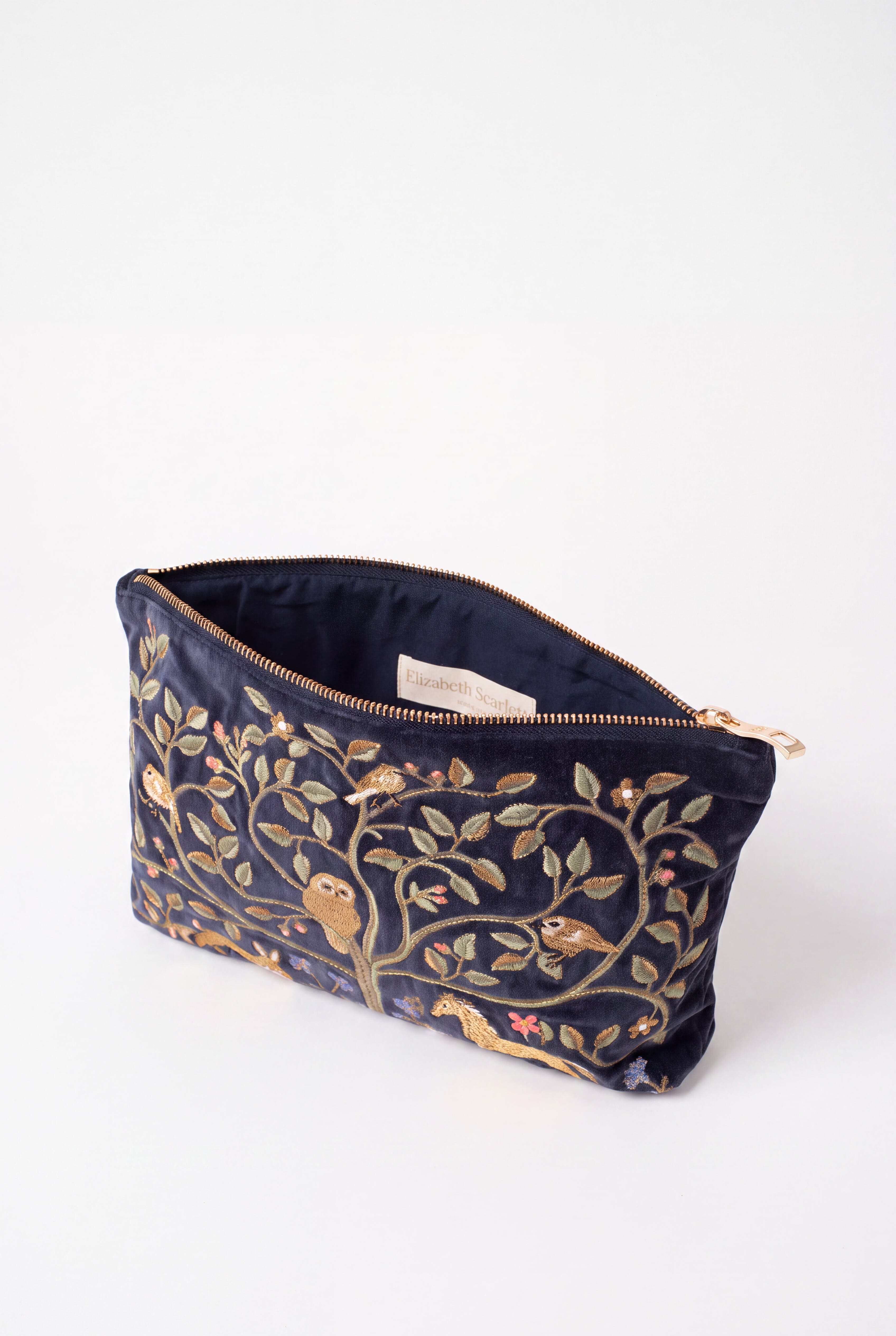 Tree of Life Everyday Pouch, Alternate, color, Indigo