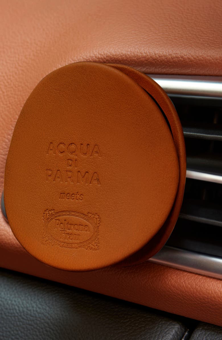 Acqua di Parma x Poltrona Frau Brown Car Diffuser Leather Case, Alternate, color, 