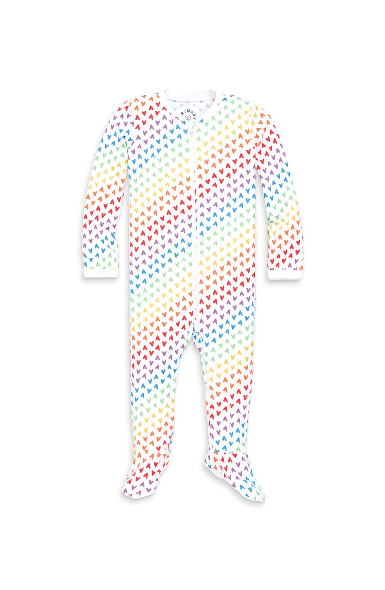 Primary Baby Organic Zip Footie, Alternate, color, 