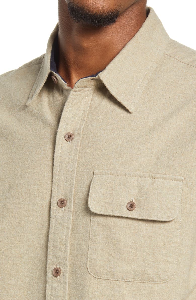 The Normal Brand Cotton Chamois Button-Up Shirt, Alternate, color, 
