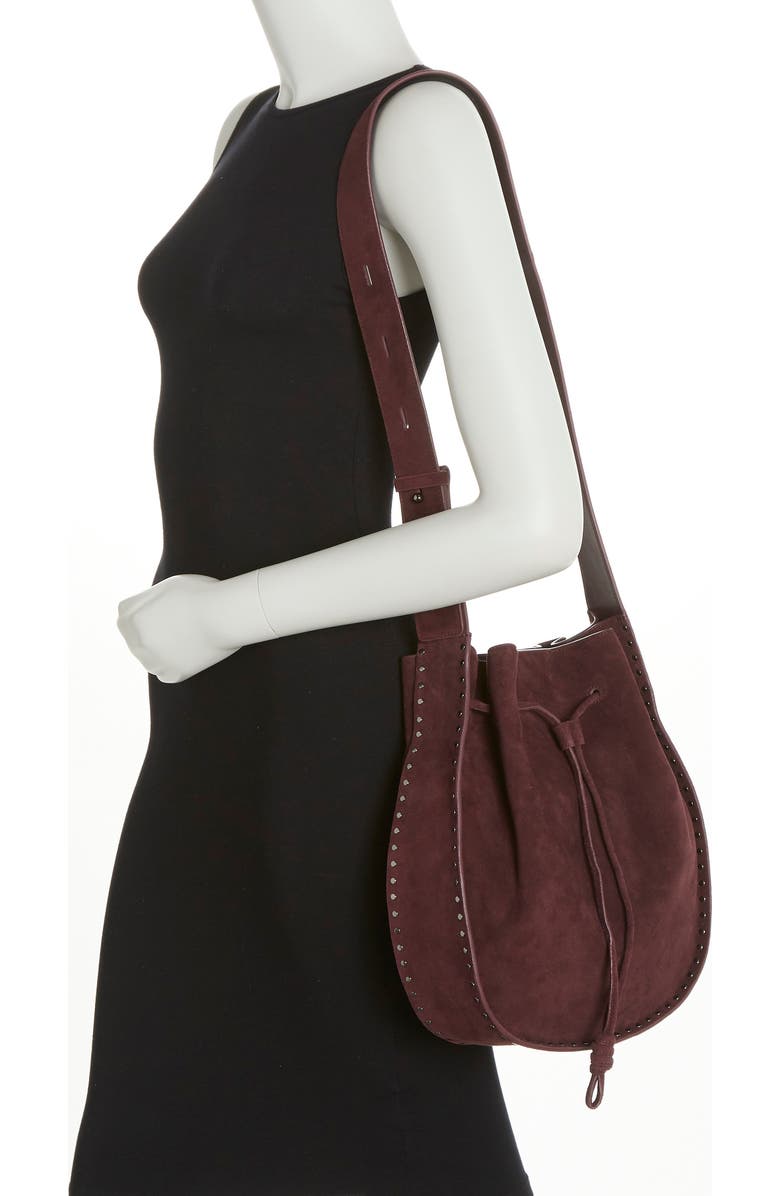 Rebecca Minkoff Nanine Leather Drawstring Shoulder Bag, Alternate, color,