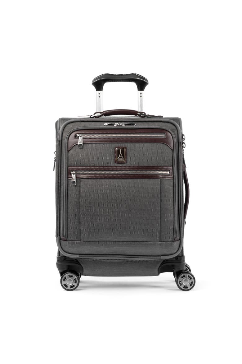 Platinum Elite Softside Expandable 19" Carry On Spinner Luggage, Main, color, Vintage Grey