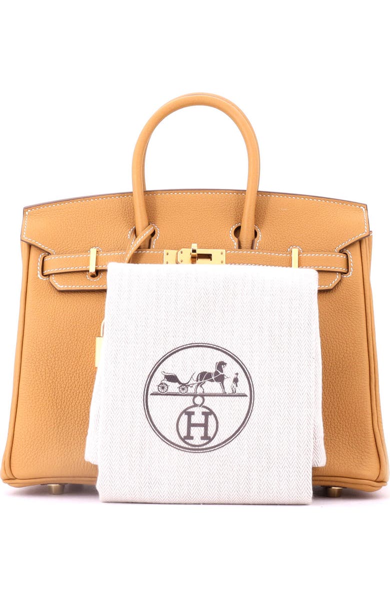 Pre-Owned Hermes Birkin Handbag Brown Togo with Gold Hardware 25, Alternate, color, Natural Sable