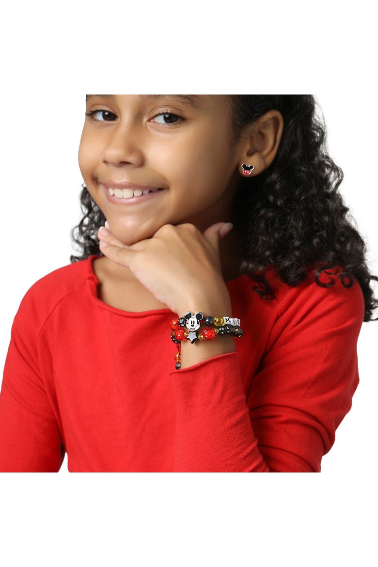 Mickey Mouse Bracelet Set for Girls 2-Piece Official License, Alternate, color, Black