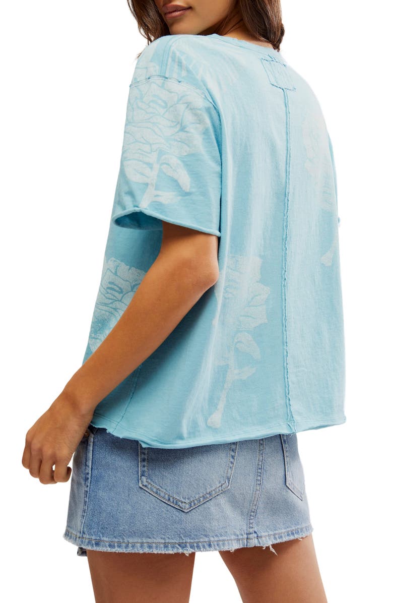 Free People Painted Floral Oversize Graphic T-Shirt, Alternate, color,