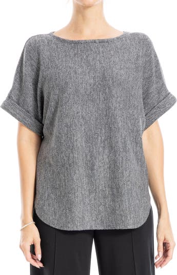 MAX STUDIO Short Sleeve Ribbed T-Shirt | Nordstromrack