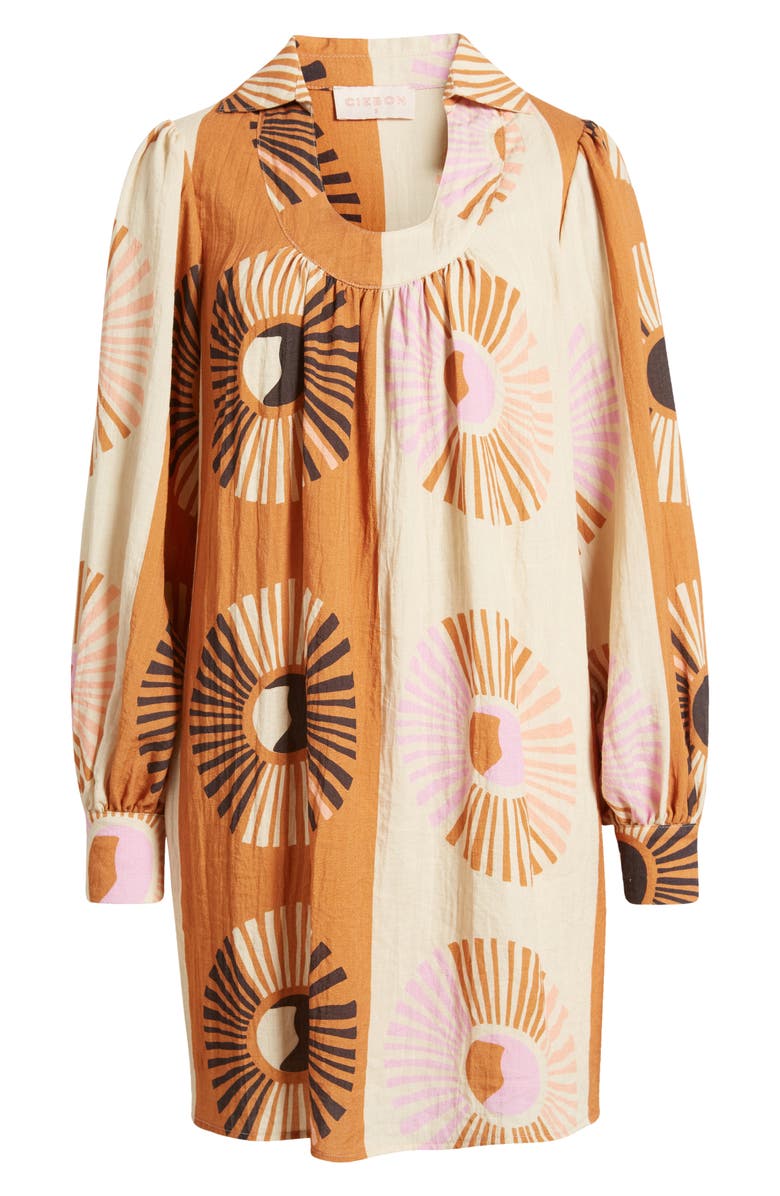 CIEBON Elaine Long Sleeve Shift Dress, Alternate, color, 