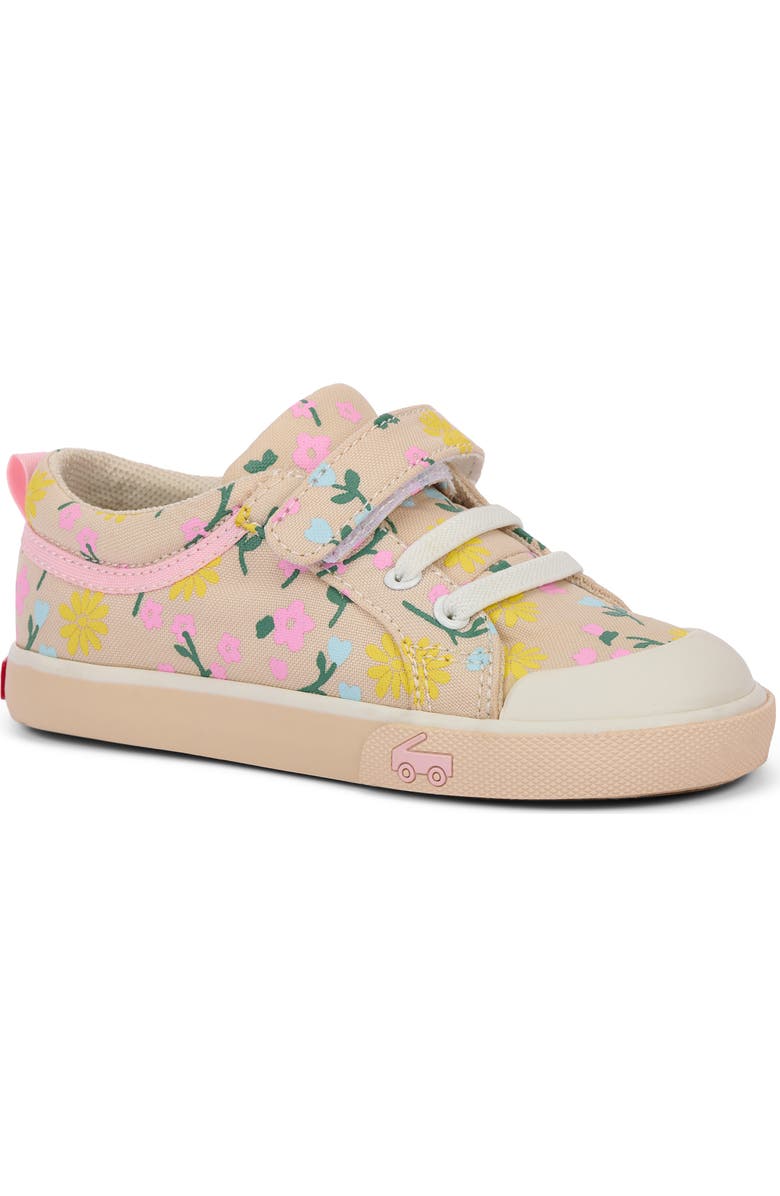 See Kai Run Kids' Kristin Sneaker, Main, color, Oatmeal/ Floral