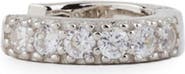 Serge DeNimes Single Silver Cubic Zirconia Hoop Earring