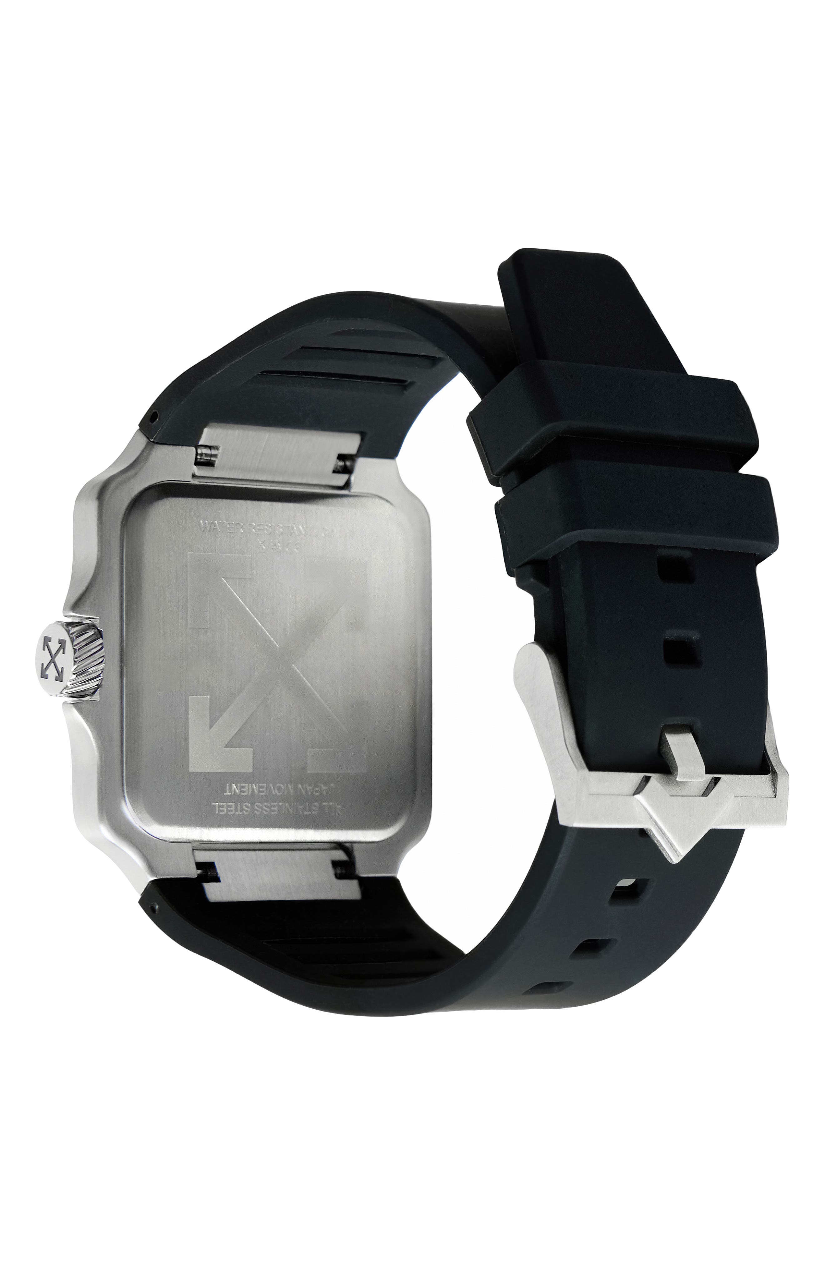 Off-White Proto Layer Square Silicone Strap Watch, 38mm x 46.5mm (Men ...