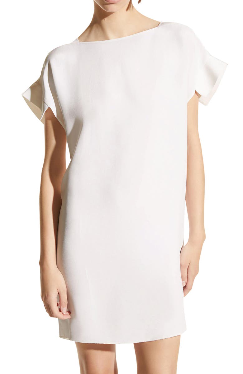 Careste Guilia Cutout Silk Georgette Shift Dress, Alternate, color,