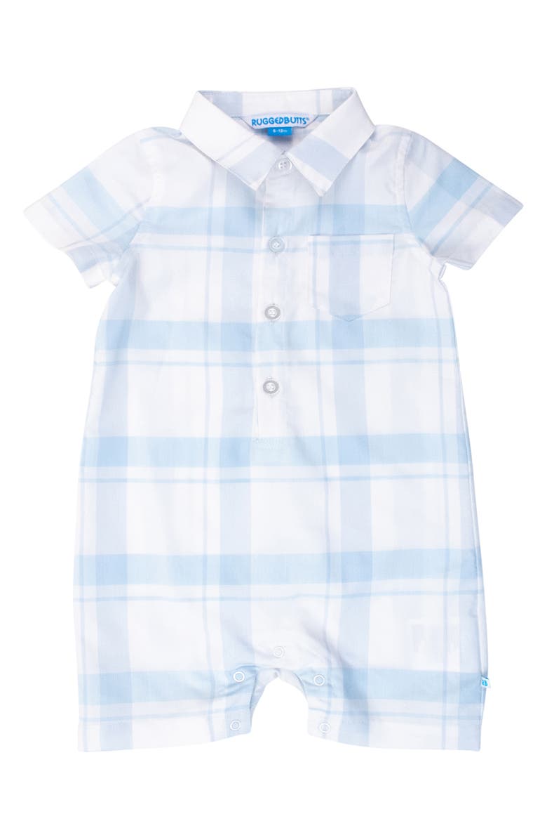 RuggedButts Windowpane Romper, Main, color, 