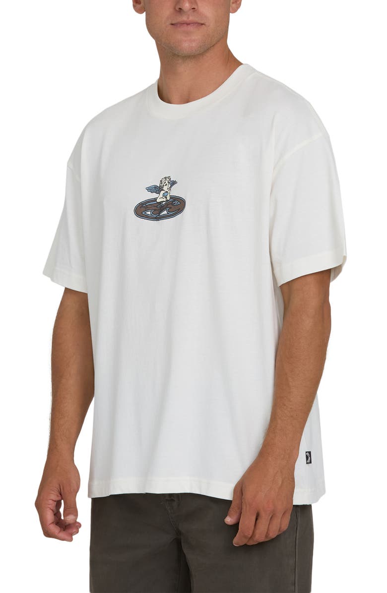 Billabong Bad Dog Cherub OG Graphic T-Shirt, Alternate, color, Off White