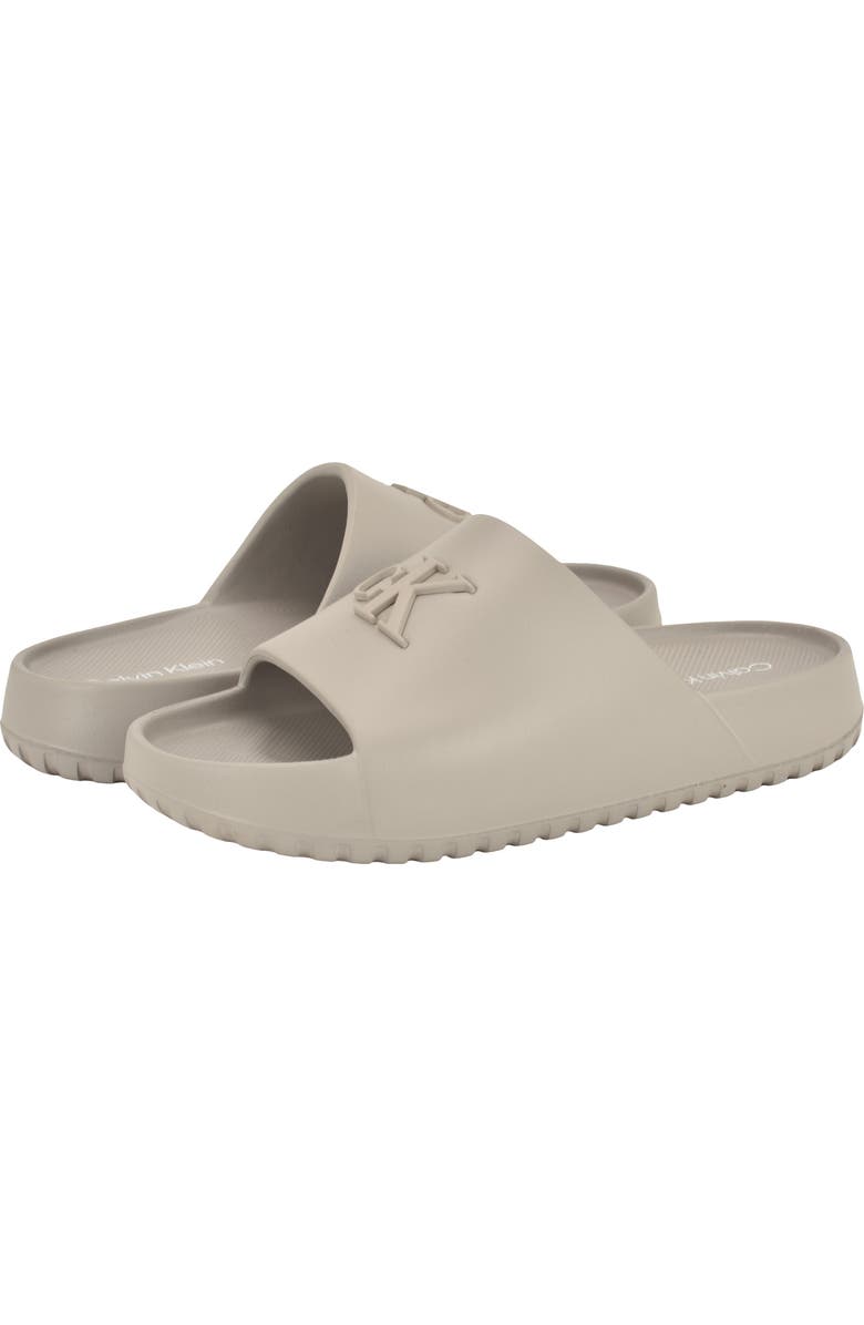 Calvin Klein Nanzey Slide Sandal, Alternate, color, Light Gray