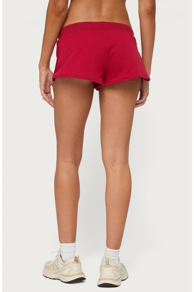 Celiah French Terry Shorts, Alternate, color, RED