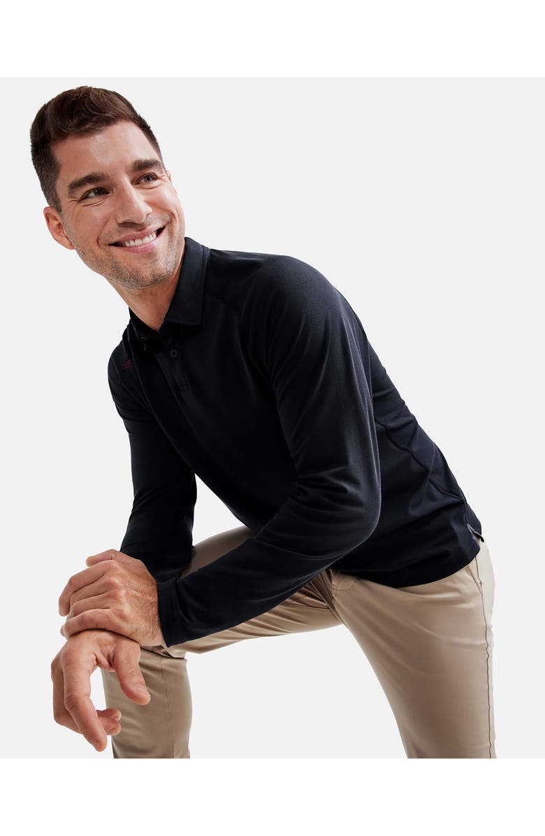 Rhone Delta Piqué Long Sleeve Golf Polo, Alternate, color, 