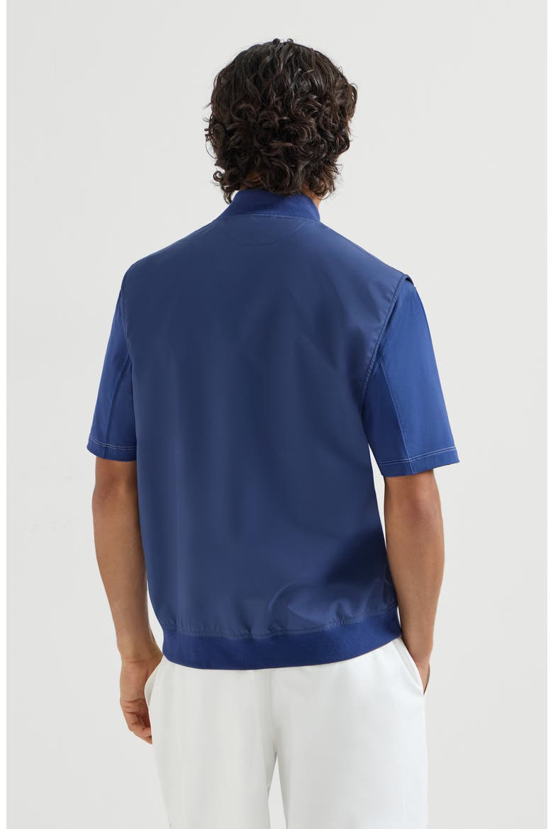 Nylon vest with logo, Alternate, color, Avio Blue