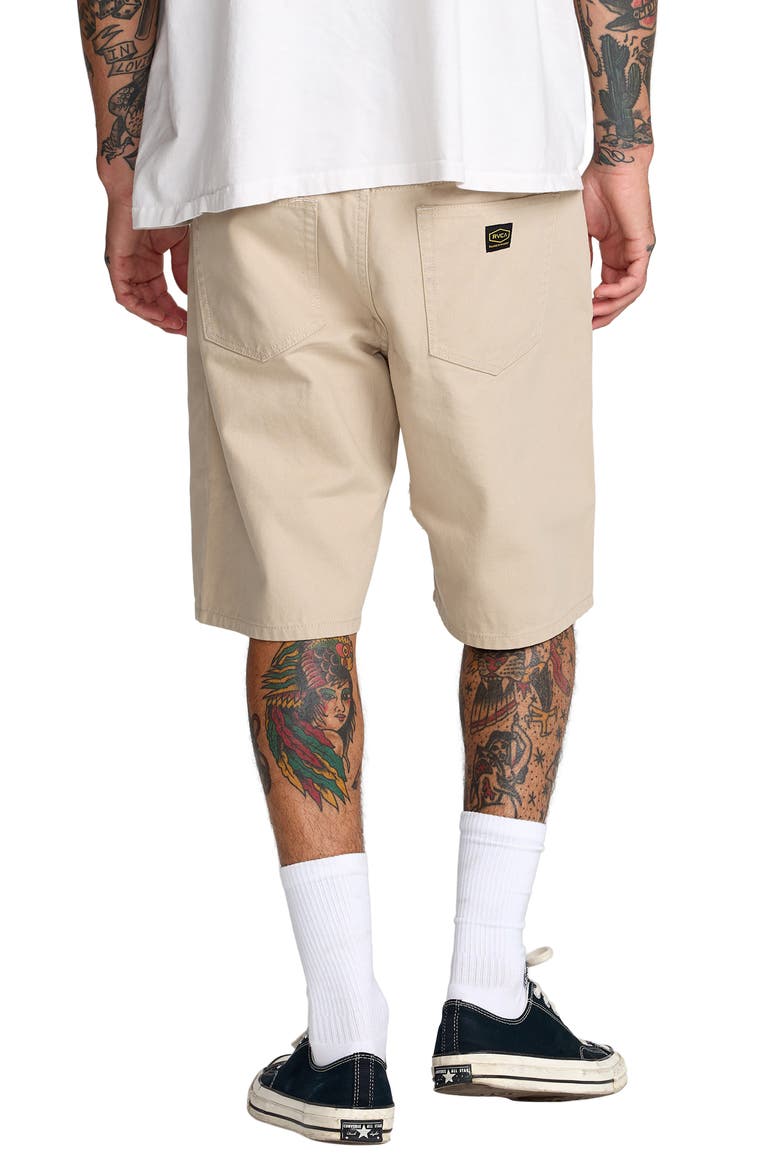 Dayshift Relaxed Fit Five-Pocket Shorts, Alternate, color, LIGHT KHAKI