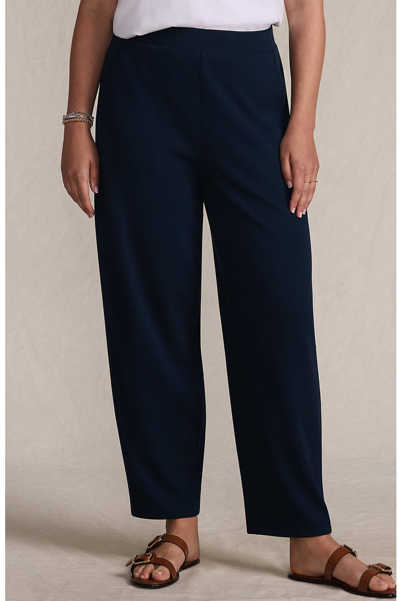 Sport Knit High Rise Barrel Ankle Pants, Main, color, Radiant Navy