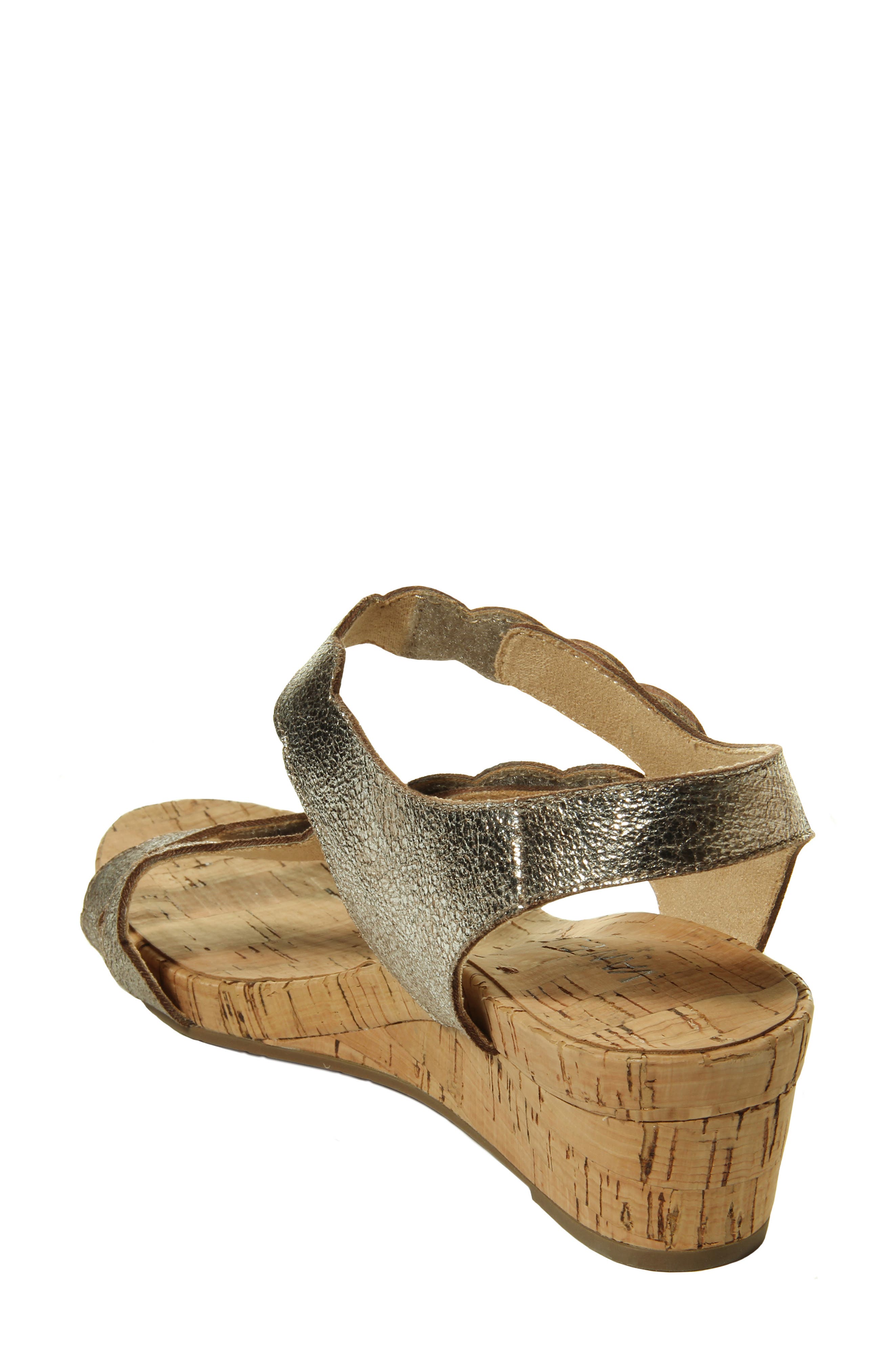 Kabie Platform Wedge Sandal, Alternate, color, YELLOW LEATHER