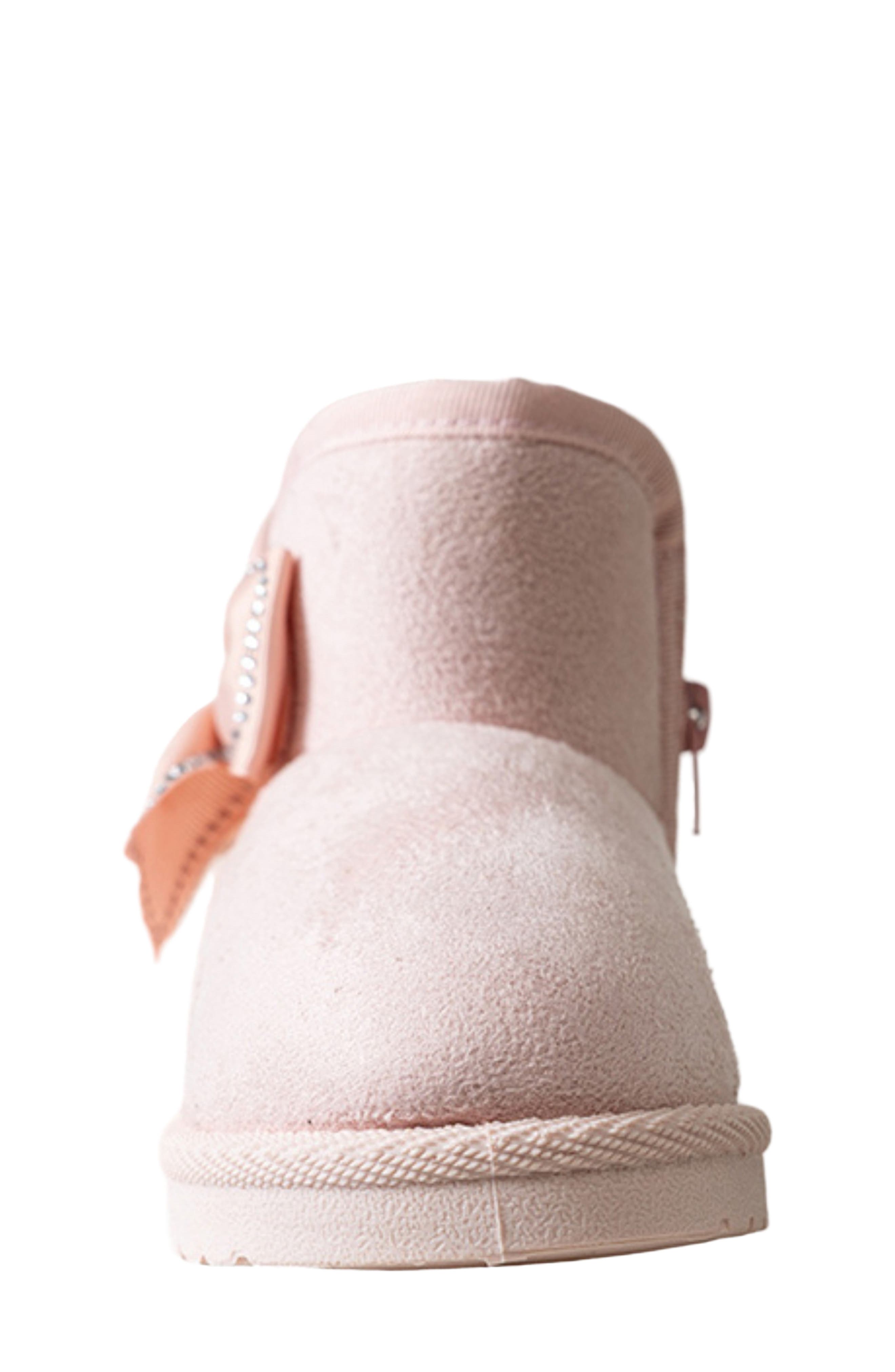 Kids' Cozy Embroidered Faux Fur Lined Boot, Alternate, color, BLUSH