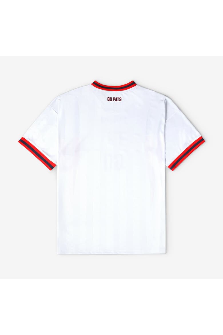 Men's Fanatics White New England Patriots Football x Football V-Neck Fan Top, Alternate, color, White