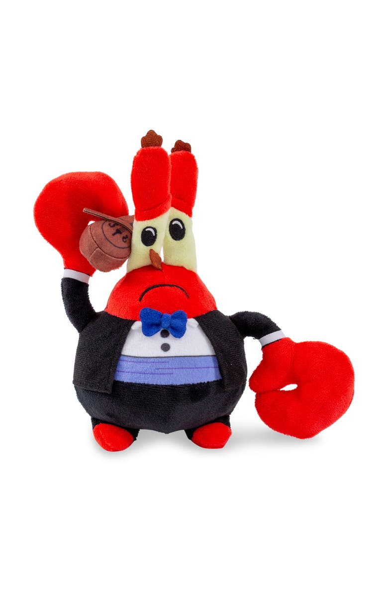 Toynk Nickelodeon SpongeBob SquarePants Mr. Krabs Violin 8-Inch Collector Plush Toy, Main, color, Red